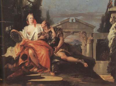 Giovanni Battista Tiepolo Rinaldo and Armida (mk08) Germany oil painting art
